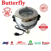 Oven Listrik Bulat 800 Watt Butterfly Alumunium Premium Baking Pan Oven Bulat Stainless