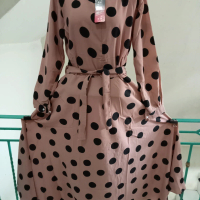 Gamis Monalisa clok warna coksu