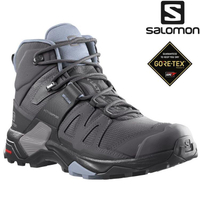 Salomon X ULTRA 4 Mid  女款中筒Gore-tex防水登山鞋 L41625000 磁灰/黑/灰藍