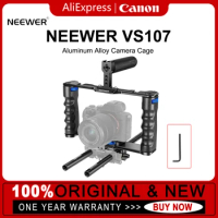 NEEWER VS107 Aluminum Alloy Camera Cage |Compatible with Canon EOS 90D/ EOS 6D Mark II /Sony Alpha