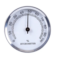 Hygrometer Round Analog Hygrometer Cigar Accurate Reliable Cigar for Ca