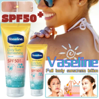 Thailand Vaseline Vaseline Snowflake Body Cream Refreshing and Non-greasy Military Training Outdoor Sunscreen Lotion SPF50
