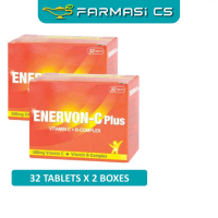 SPECIAL Enervon-C Plus Vitamin C + B Complex 32 Tablets x 2 Boxes EXP:04/2027 [ TWIN ] [ Enervon C, 