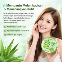 ( ALOEVERA GEL ) MIRACLE Aloe Vera Soothing Gel Moisture 100ML / Gel Lidah Buaya Multifungsi Menenan