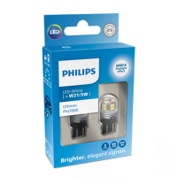 【Philips 飛利浦】Ultinon Pro7000 W21/5W T20雙芯大炸彈LED白光煞車燈公司貨(白光煞車燈)