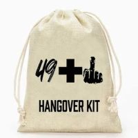 20pcs 50th Birthday Party Hangover Recovery Survival Kit Gift bags Fifty 50 years old happy Birthday decoration welcome Favor