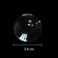 圓球型抽屜把手透明壓克力配件(直徑2.8cm)-1包100入 #5935AMO