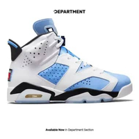 Sepatu Sneakers Pria NIKE AIR JORDAN 6 RETRO 'UNC HOME' CT8529410 ORIGINAL 44