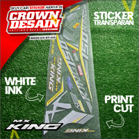 Striping UV MX KING 15O Y15ZR Striping UV MX King Transparan Lis Body Hitam Putih Custom - SMXK-UV