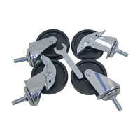 【居家cheaper】層架專用工業用三吋大輪子 二活二煞 70mm(贈板手+管套/一組四顆入/腳輪/層架配件/工業輪)