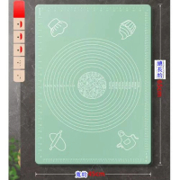 矽膠揉麵墊【無異味 【加厚款】橄欖綠】【規格：65*45CM】 