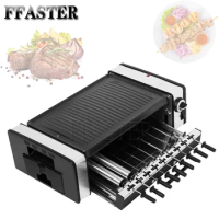 Electric Barbecue Grill Household Smokeless Barbecue Plate Electric Grill Grill Indoor Barbecue Grill Barbecue Grill Family