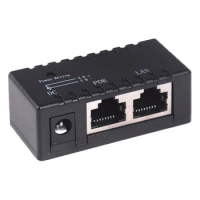 1PCS Connector RJ45 Passive POE injector for IP Camera VoIP Phone Netwrok AP device 12V - 48V