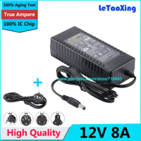 10pcs AC DC 12V 8A Power adapter Supply 12V 96W switching Charger adaptor High quality DHL Shipping
