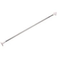 Extendable Metal Curtain Rod Adjustable Stick Rod for Shower Holder Extendable Stretching Without Drilling Wall Tension