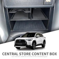 ZUNDUO Car Center Console Armrest Storage Box for Toyota Corolla Cross SUV Accessories Organizer Interior Tidying