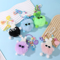 Keyring Bagcharms Gantungan Tas Boneka Cute Coal Balls Doll Lucu