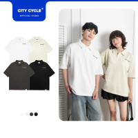 Áo thun polo nam nữ phông có cổ trẻ trung boxy Local Brand Chính Hãng City Cycle Áo Polo Oversize La