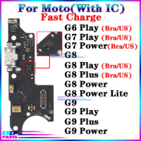 Usb Dock Charger Port for Motorola Moto G8 G9 G6 G7 Plus Power Lite Play Charging Board Module Brazilian M US Version