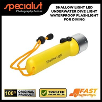 Senter Selam Shallow Light LED Underwater Dive Light Waterproof Flashlight untuk Diving Snorkeling M