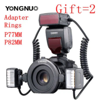 Yongnuo YN24-EX YN24EX ETTL Macro-photo Flash Speedlite for Canon with Double Head Flash-light for Canon EOS 5DIII 7DII 80D 750D