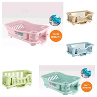 Rak Wastafel Cuci Piring Rak Piring Mini Rak Piring Susun Plastik rak piring plastik WARNA RANDOM/CH