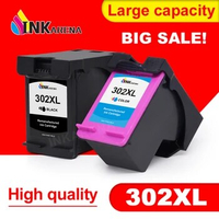 INKARENA 302 Ink Cartridge Remanufatured For HP302XL 302 For HP Deskjet 2130 2135 1110 3630 3632 Officejet 3830 4520 Printer
