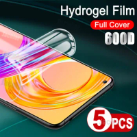 5PCS Hydrogel Safety Film For Oppo Realme 8 Pro 7 Soft Protective Gel Film For Realme8 Realme8Pro Realme7 8Pro Soft Not Glass