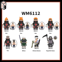 Naruto 4 Pain Đồ chơi Lắp ráp Nhân vật Naruto Minifigures Mô hình Hoạt hình Nhân vật Làng Lá WM6112