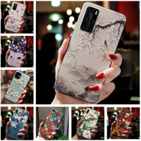 For TCL 40 SE Case Cute 3D Relief Soft Silicone Cover for TCL 40 R 40R Phone Cases for TCL 502 408 403 405 406 T506D Funda Coque
