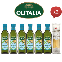 【Olitalia 奧利塔】超值玄米油禮盒組500mlx12瓶(+贈Molisana茉莉義大利直麵500gx2包)