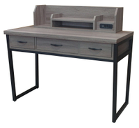 【尚品家具】629-106  羅辛蒂4.2尺灰橡USB插座書桌