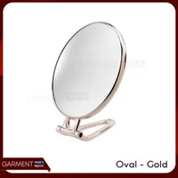Cermin Lipat 2 Sisi Kaca Gantung Standing Mirror Make Up Meja Rias Kosmetik Dekorasi Estetik OVAL - 