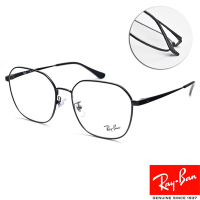 RayBan 雷朋 金屬多邊框光學眼鏡 劉雨昕同款/黑#RB6490D 2509-56mm