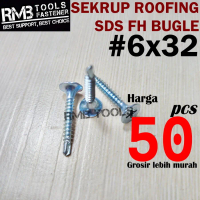 Sekrup Roofing SDS 6 x 32 mm / Sekrup SDS Baja Ringan FH 6 x 3.2 cm