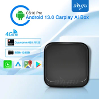 BYLITU Android 13 Wireless Android Auto Ai Box Wireless Apple CarPlay Adapter For Toyota Fiat Audi Porshe Benz Kia Ford VW Volvo
