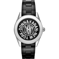 DKNY 紐約時尚25週年全球限量陶瓷手錶-黑/36mm NY2155