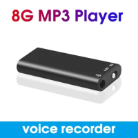 Professional Mini 8GB 16GB 32GB Voice Digital Audio Voice Recorder Mp3 Player 3 in 1 8G Memory Storage 192Kbps Recording WAV New