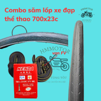 Combo săm lốp (ruột vỏ) xe đạp thể thao 700x23c kenda