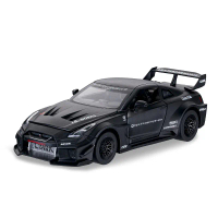 BLACK Nissan Skyline Ares GTR R35 CSR2 Scale 1:32 Skyline Ares Nissan GTR CSR2 Alloy Sports Car Mode