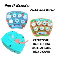 Hit Hamster Pop It Mini Pencetan Up Mole Games Anak Dewasa Gantungan Kunci Fidget Toys SS2006
