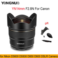 YONGNUO YN14mm F2.8N Lens Ultra-wide Angle Prime Auto Focus Metal Mount Lens for Nikon D5600 D5500 D850 D600 DSLR Camera