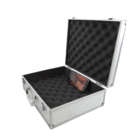 【MASTER】包鋁防撞工具箱 15吋手提鋁箱 附海綿 鋁製手提箱 加大保護箱 5-ABXL(工具箱 鋁箱 儀器收納箱)