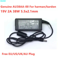 Genuine AU38AA-00 19V 2A 38W AC Adapter For harman/kardon Onyx studio 1 2 3 4 Bluetooth Speaker Power Supply Charger