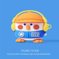 For Baseus Bowie M2S Case Cute Duck Cartoon Piggy Baseus WM01 Silicone Soft Case Baseus WM02 / M2 Plus Protective Cover