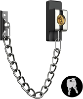 Door Chain Lock Heavy Duty Security Heavy Duty Chain Door Latch for Front Door Inside Door with Key 