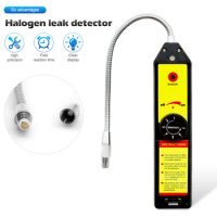 Refrigerant Leak Detector Halogen Gas Leak Detector 7-Level Adjustable Sensitivity HVAC R22 R410A R134A R1234YF CFCs HC 50%OFF