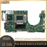 Akemy K501LX Laptop motherboard For ASUS K501LX K501LB original mainboard 4GB-RAM i3-5th GTX950M