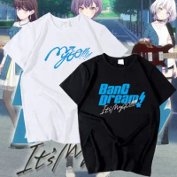 Anime BanG Dream! It's MyGO! Chihaya Anon Tomorin Men Women T-shirt Cosplay Costume T shirt Student Casual Short Sleeve Tee Tops