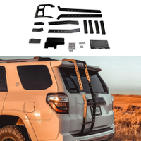 Car Steel Ladder With Step Fit For Toyota 4runner 2010 2011 2012 2013 2014 2015 2016 2017 2018-2022 4x4 Pickup Accessories Truck